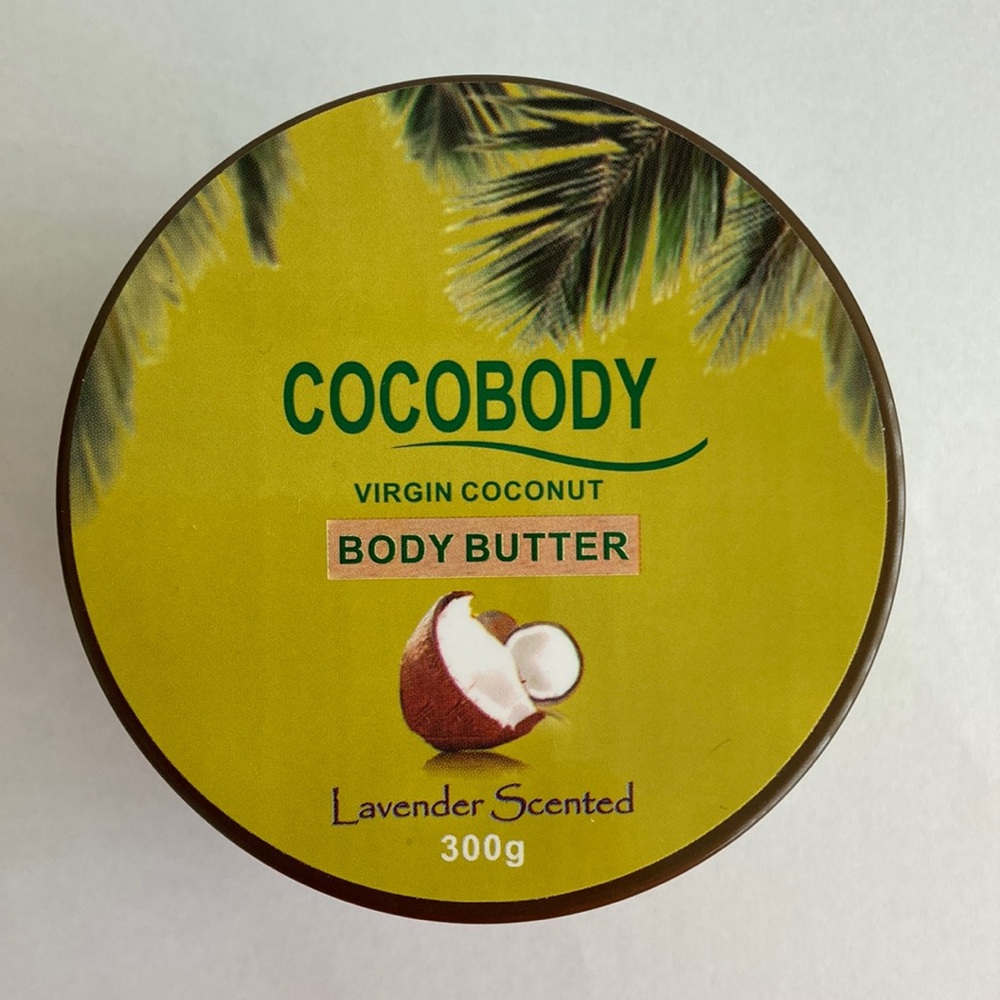 Body butter made from Extra virgin coconut oil with Lavender Scent